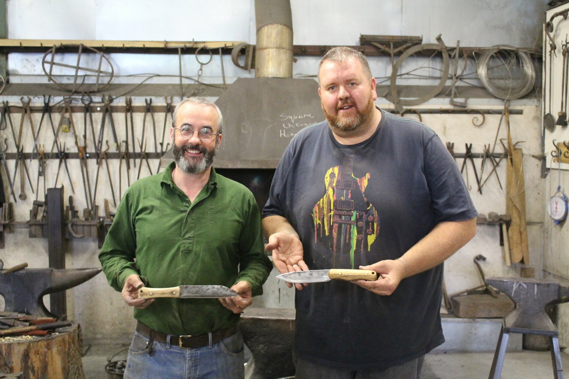 Damascus Knife at Phoenix Forge